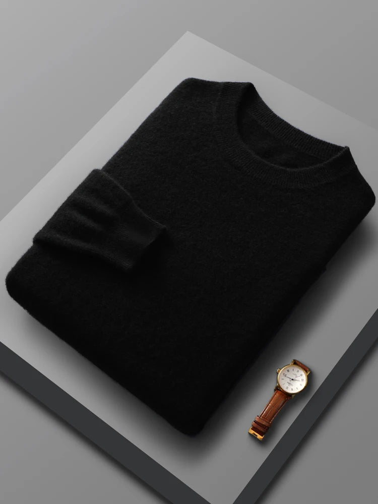 Men's fine merino crewneck