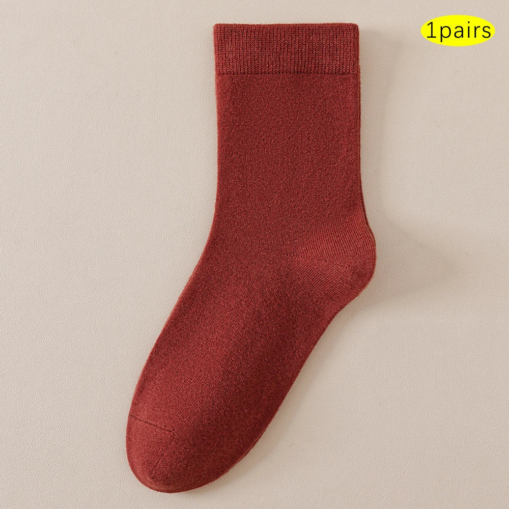 3 pairs merino crew socks
