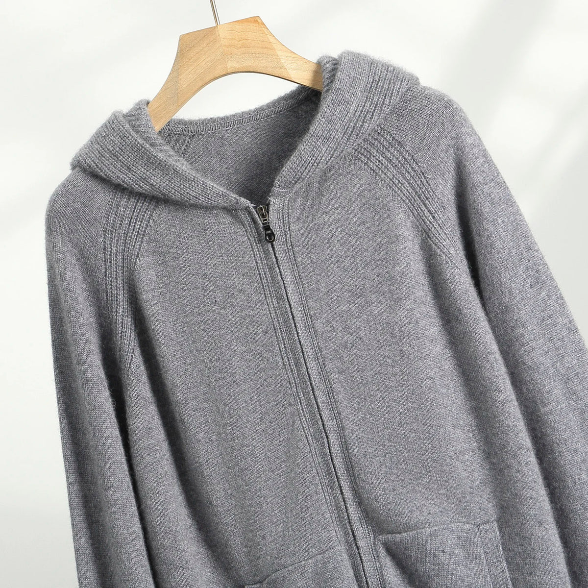 Cashmere Zip Hoodie