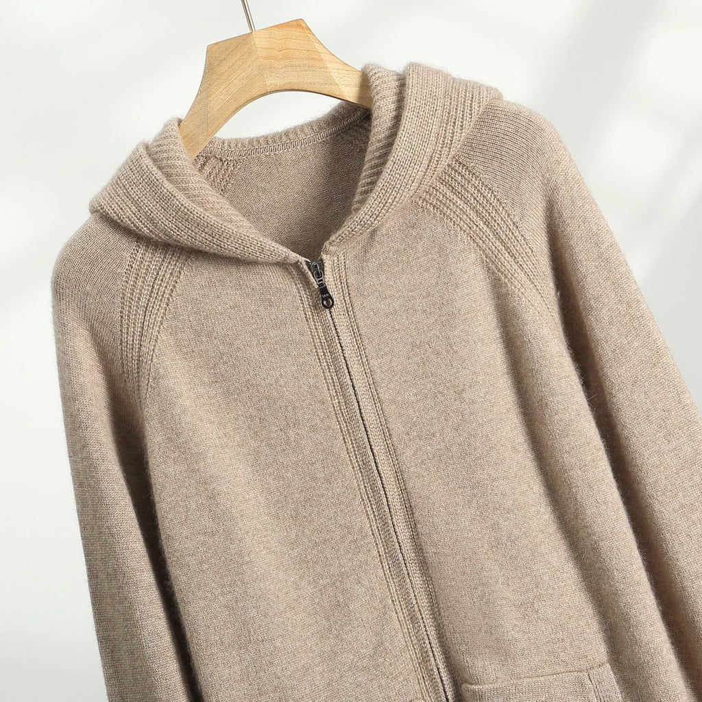Cashmere Zip Hoodie