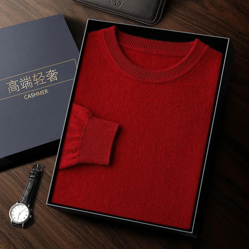 Men's heavyweight cashmere crewneck