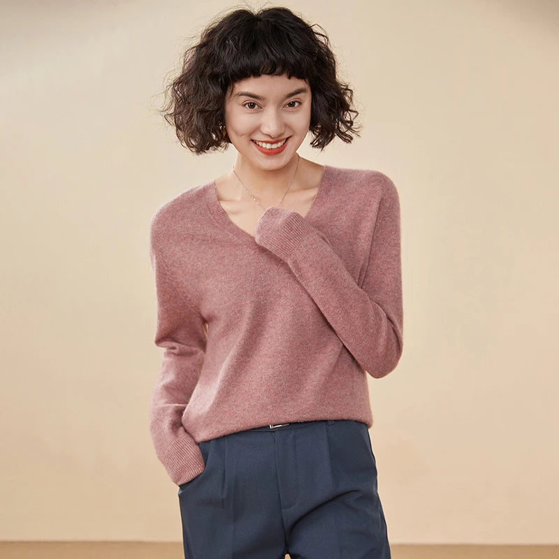 Relaxed Cashmere V-Neck