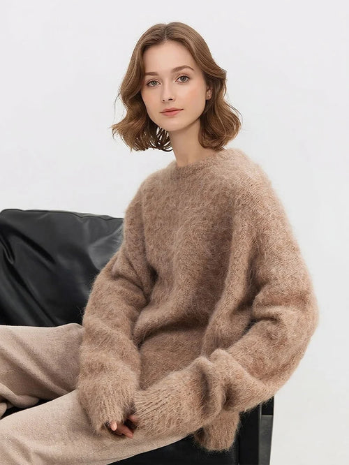 Women's alpaca-blend sweater