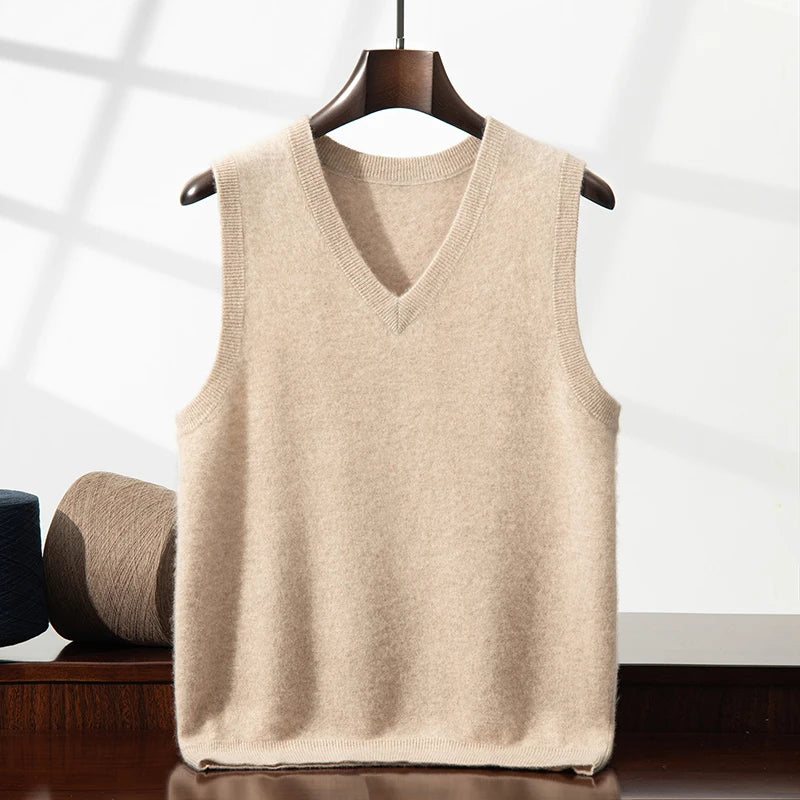 Cashmere V-Neck Vest