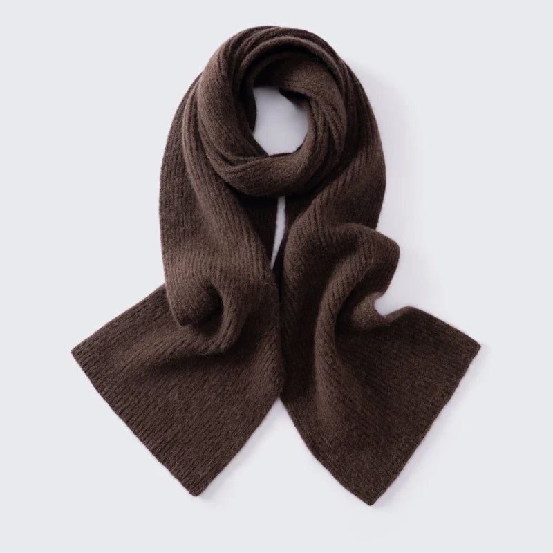 Ribbed alpaca scarf