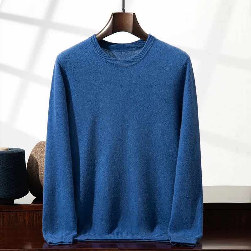 Saddle-Shoulder Cashmere Crew