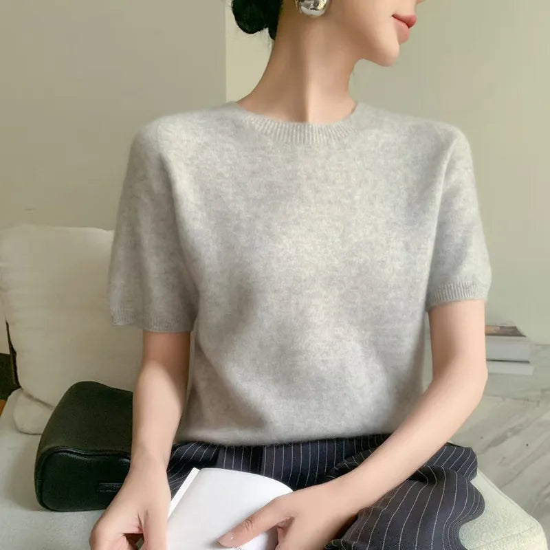 Women's cashmere tee
