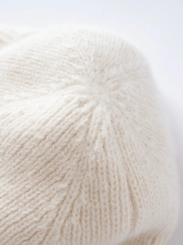 Alpaca earflap beanie