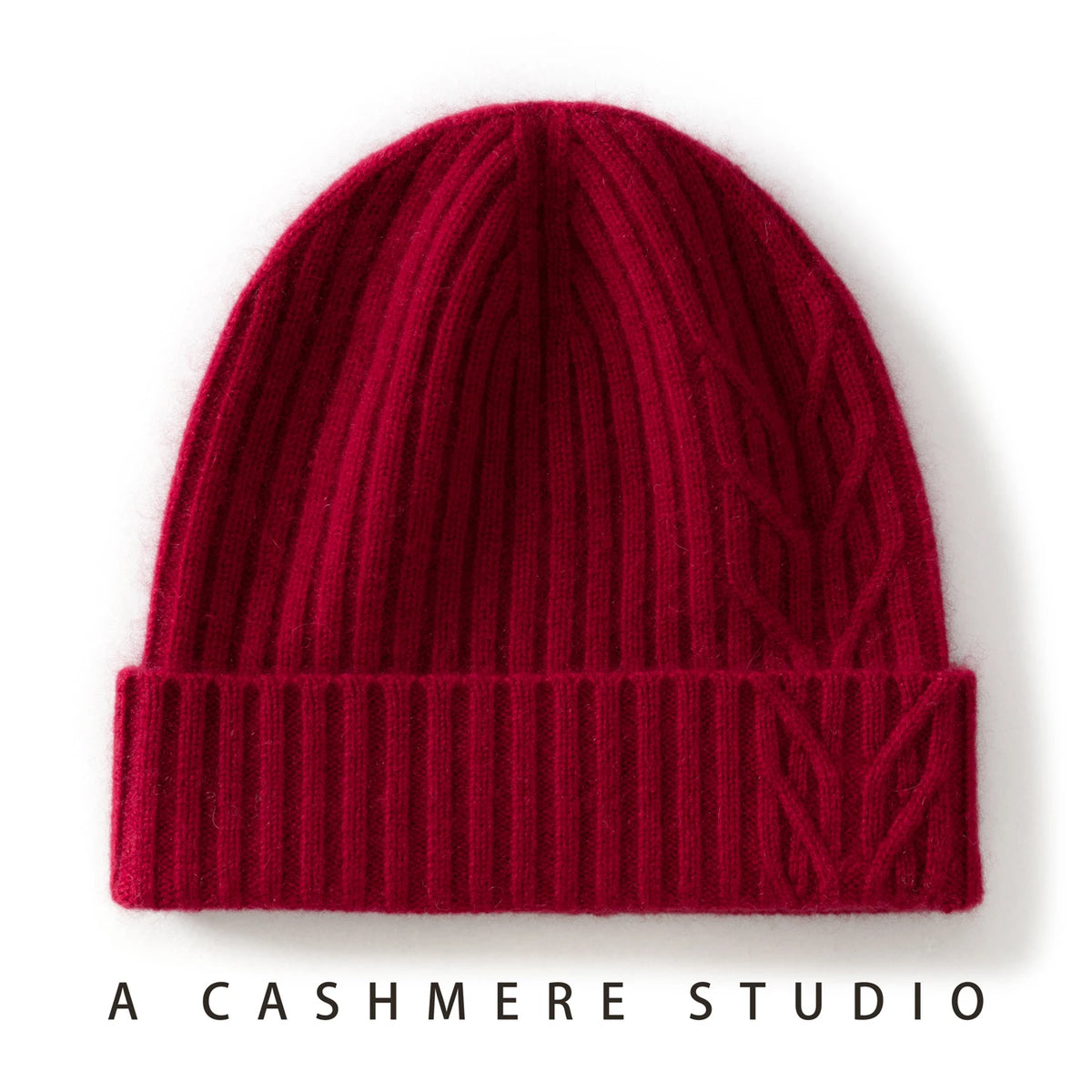 Cable Cashmere Beanie