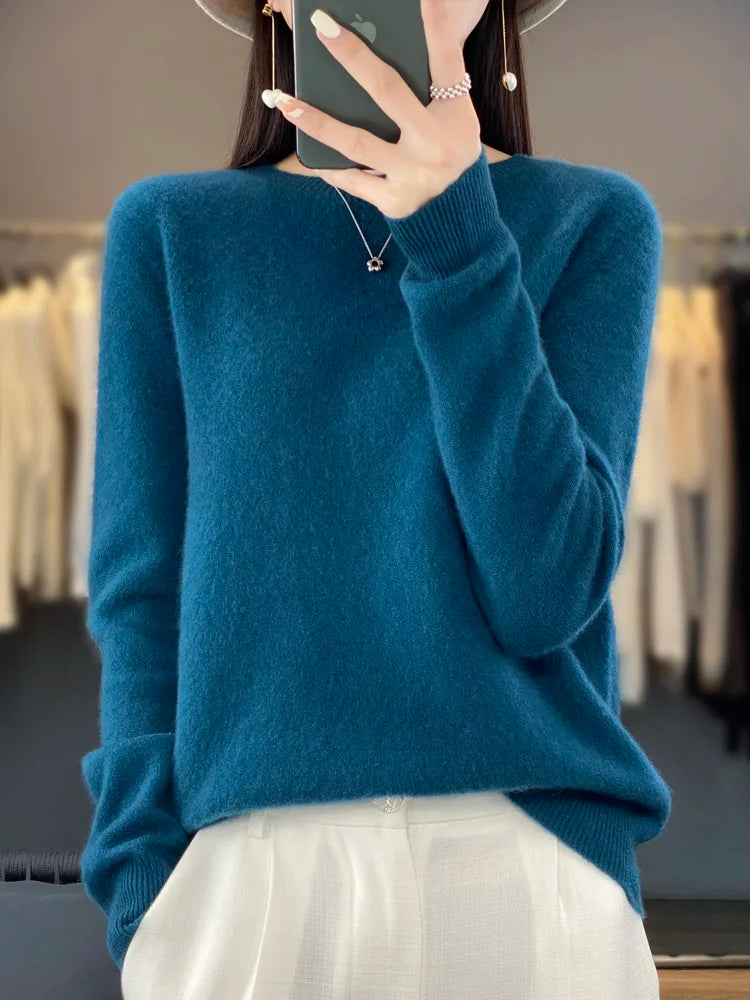 Women's merino crewneck