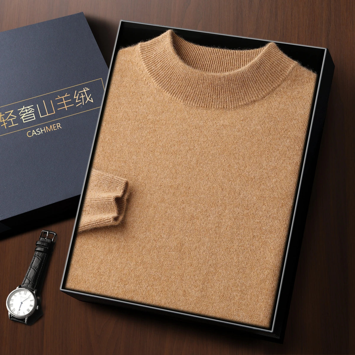 Cashmere Mock Neck