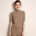 Cashmere Mock-Neck Tee