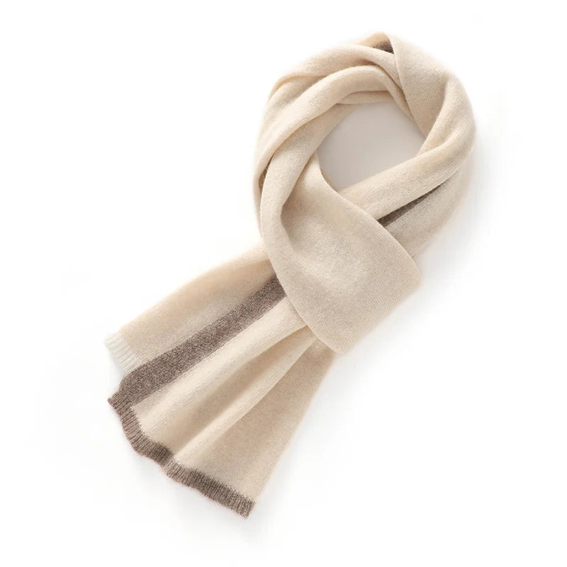 Tipped Cashmere Scarf