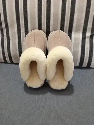 Sheepskin shearling slippers