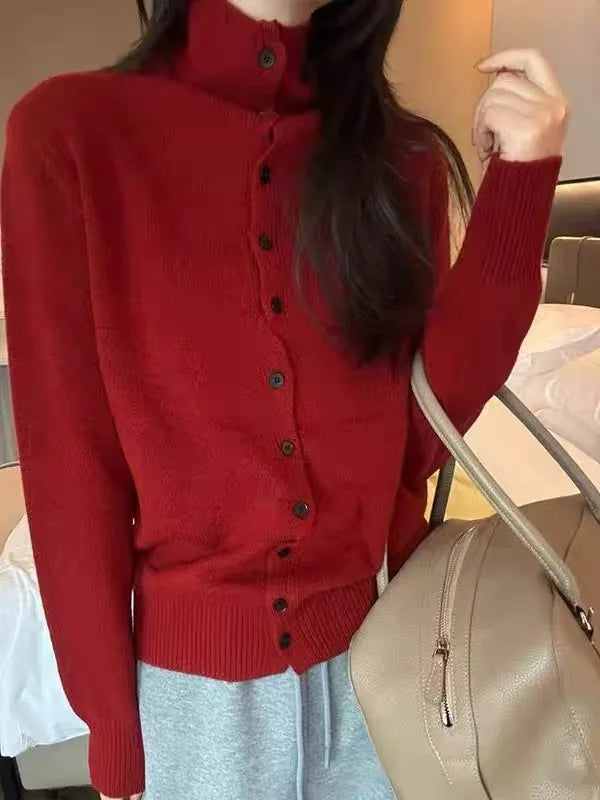 Scalloped Cashmere Cardigan