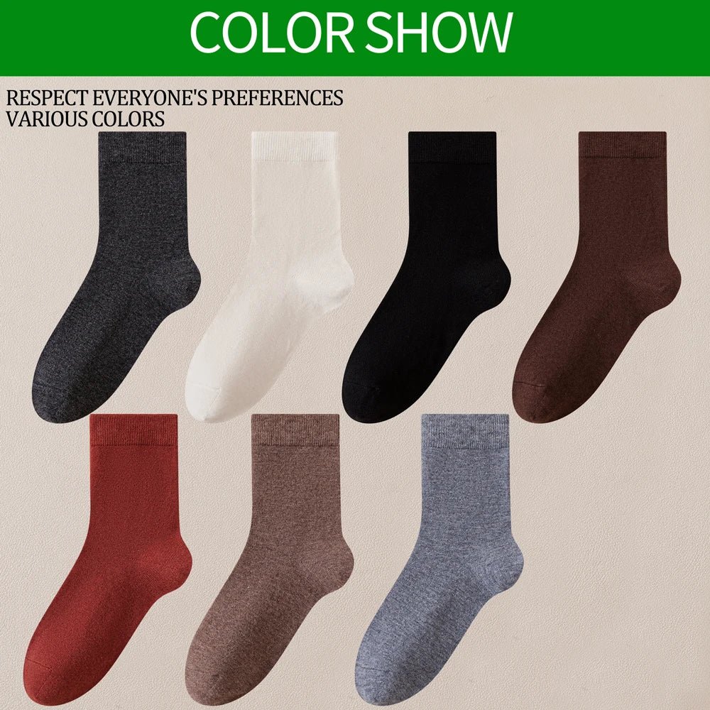 3 pairs merino crew socks