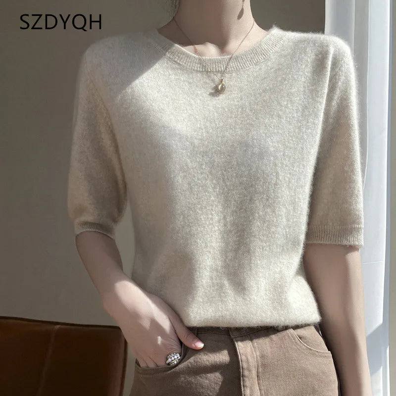 Women's cashmere tee
