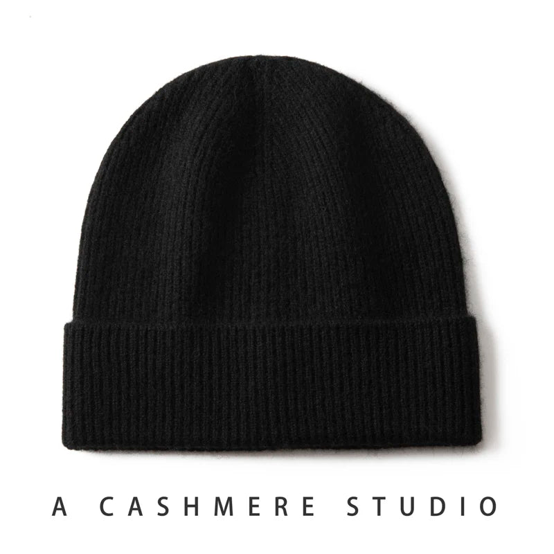 Ribbed Cashmere Beanie