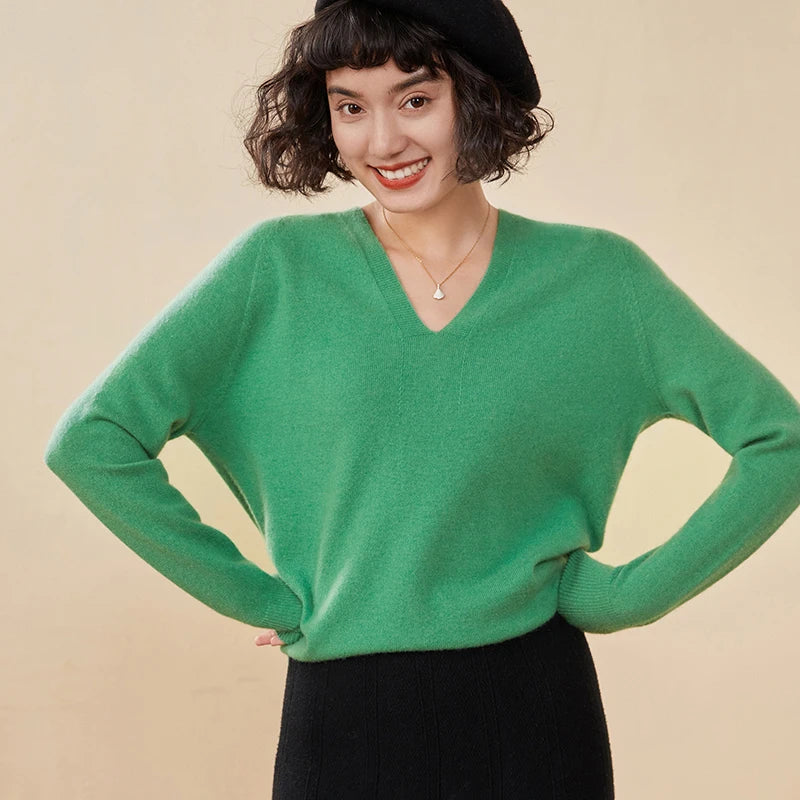 Relaxed Cashmere V-Neck