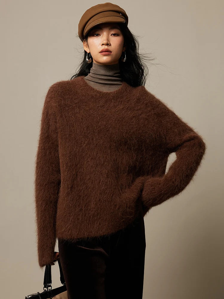 Women's alpaca-blend sweater