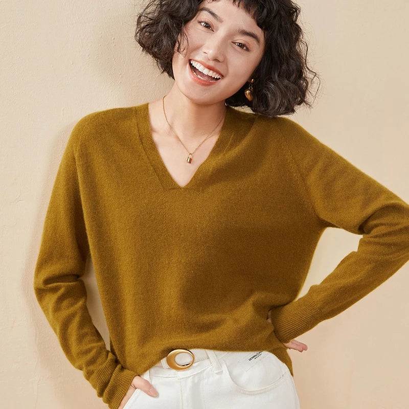 Relaxed Cashmere V-Neck
