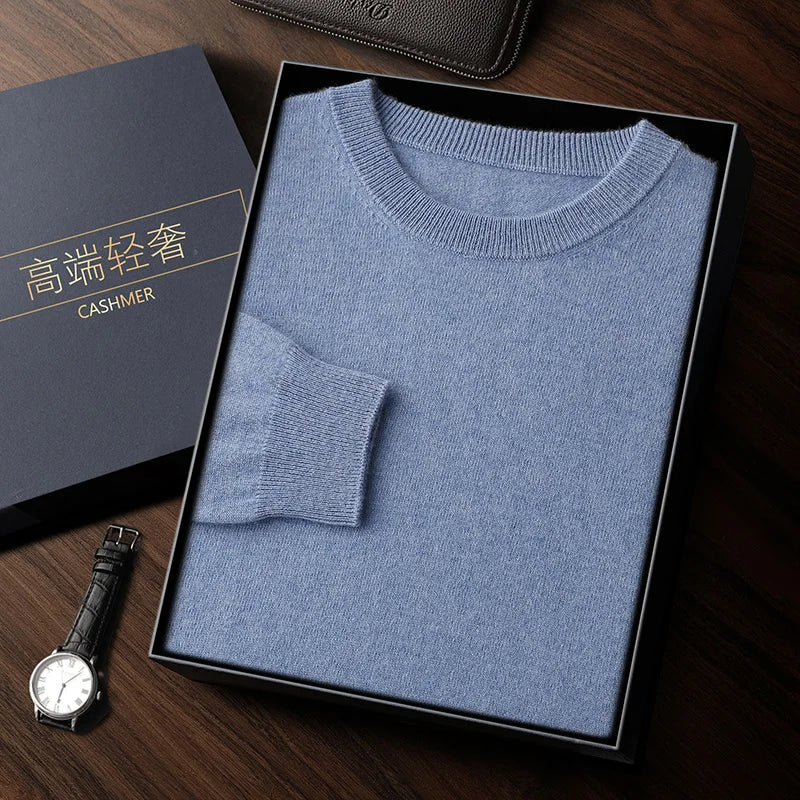 Men's heavyweight cashmere crewneck