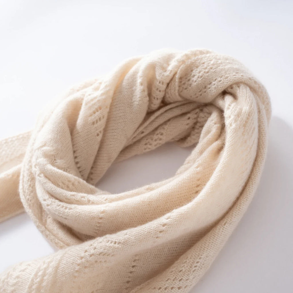 Cashmere triangle shawl