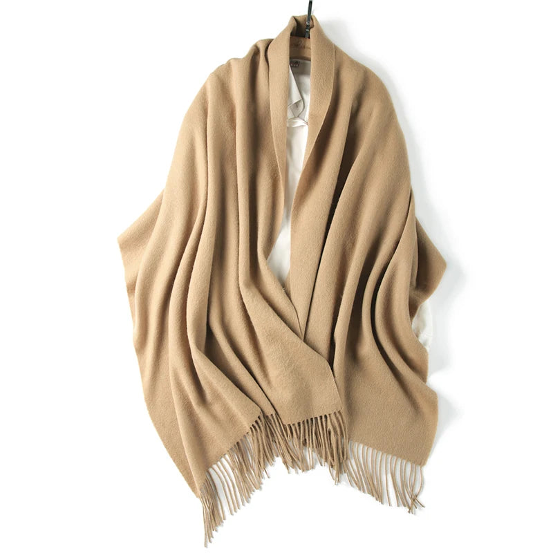 Merino wool wrap scarf