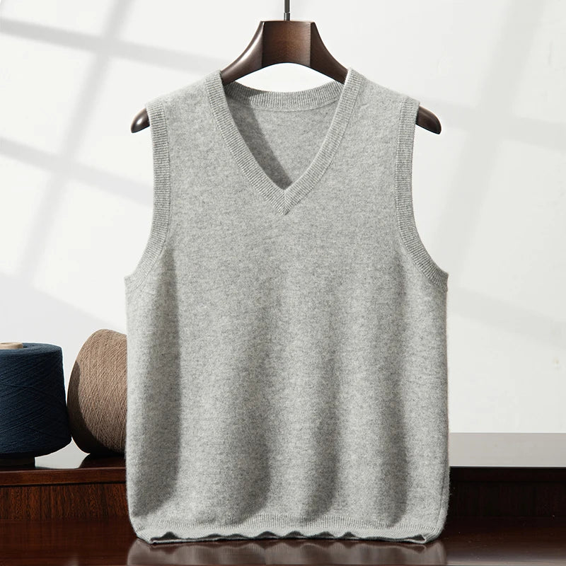 Cashmere V-Neck Vest