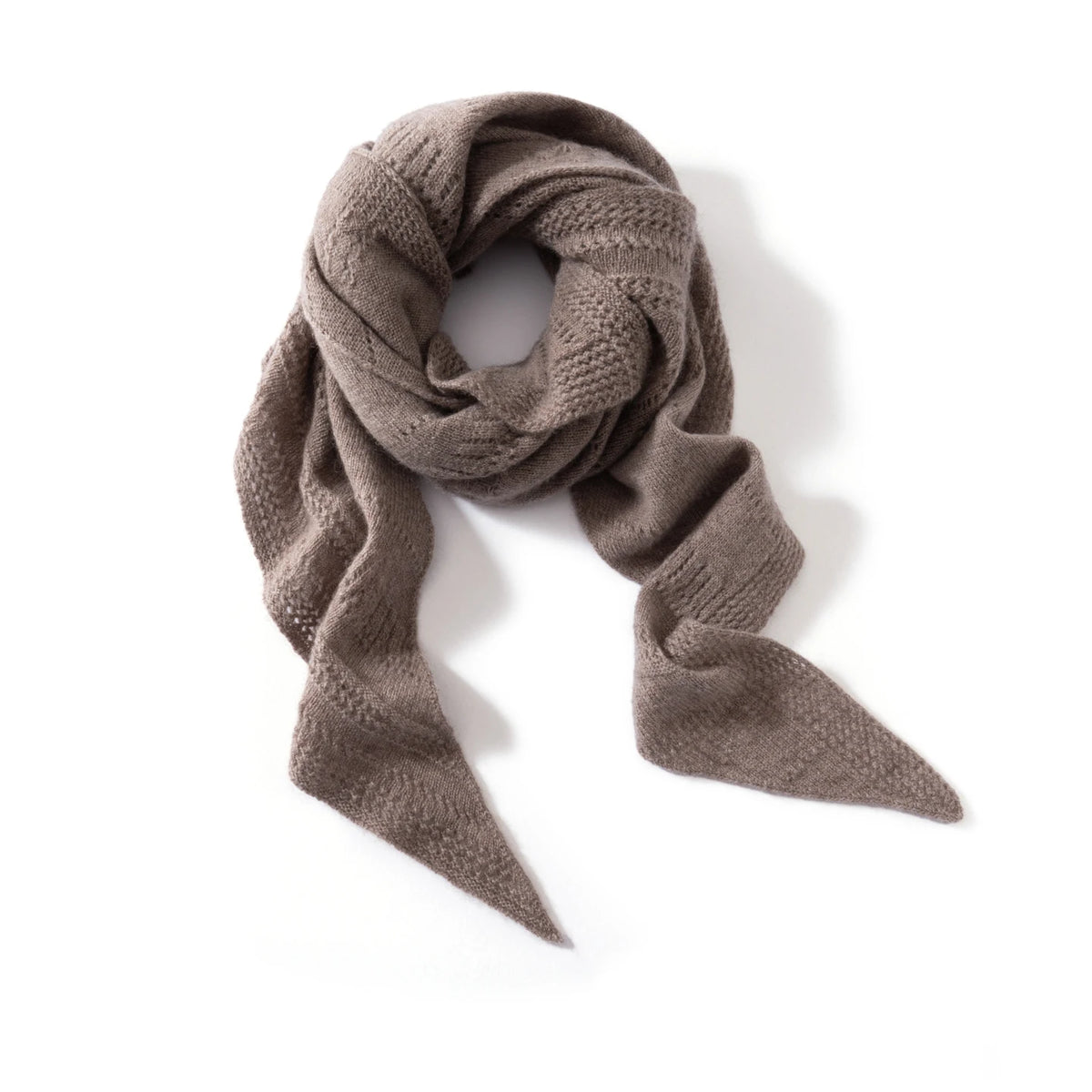 Cashmere triangle shawl