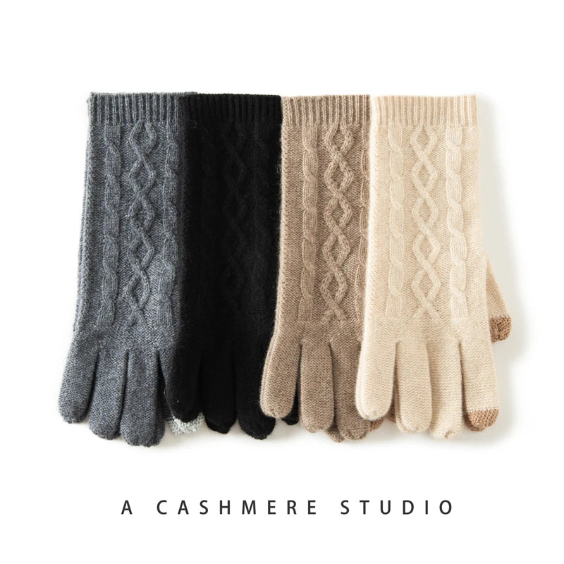 Cable Cashmere Gloves