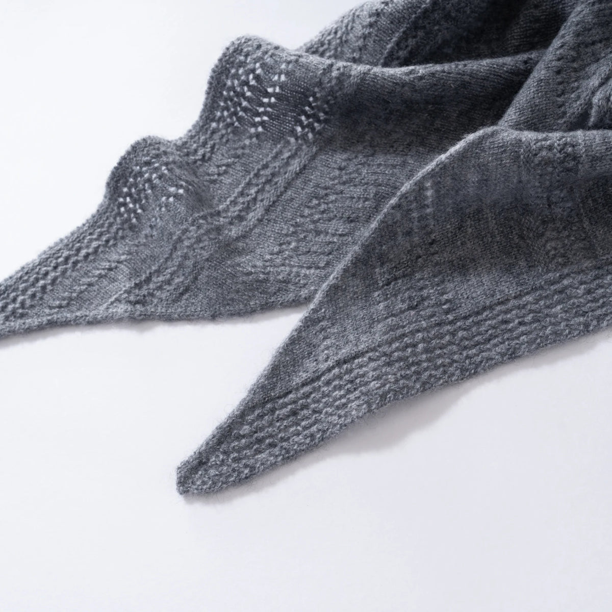 Cashmere triangle shawl
