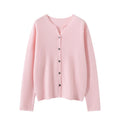 Women's cropped cashmere cardigan