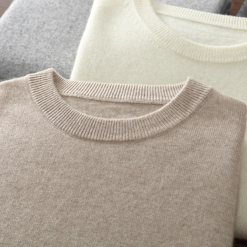 Men's heavyweight cashmere crewneck