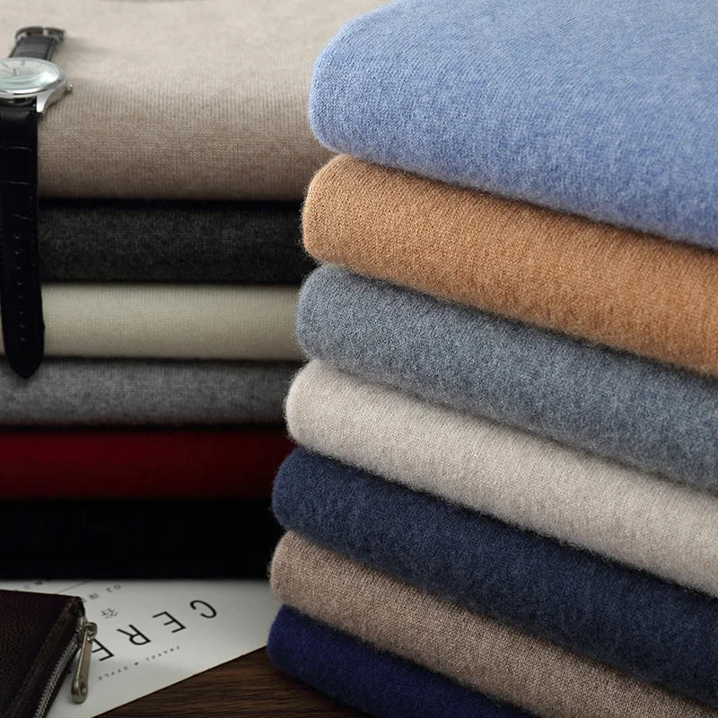 Men's heavyweight cashmere crewneck