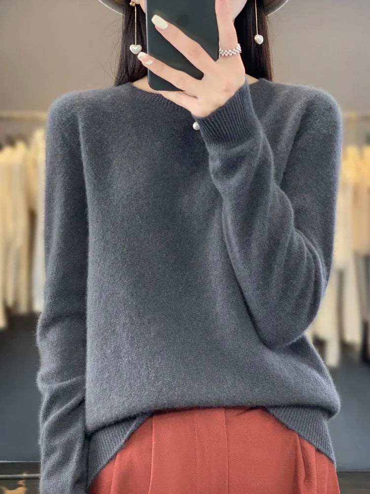 Women's merino crewneck