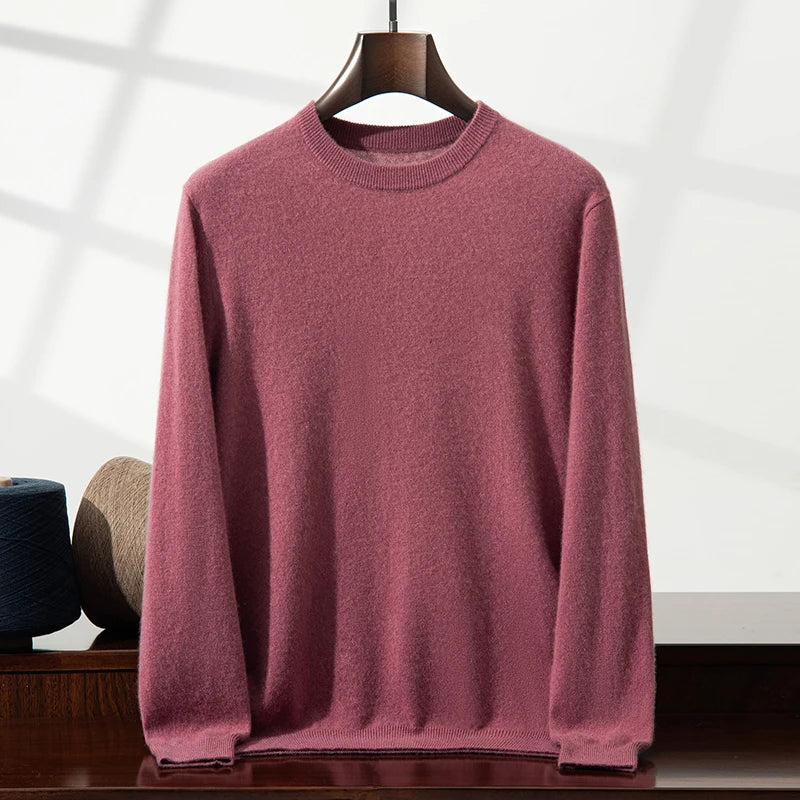 Saddle-Shoulder Cashmere Crew