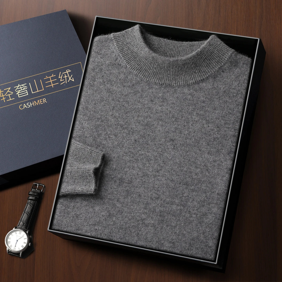 Cashmere Mock Neck
