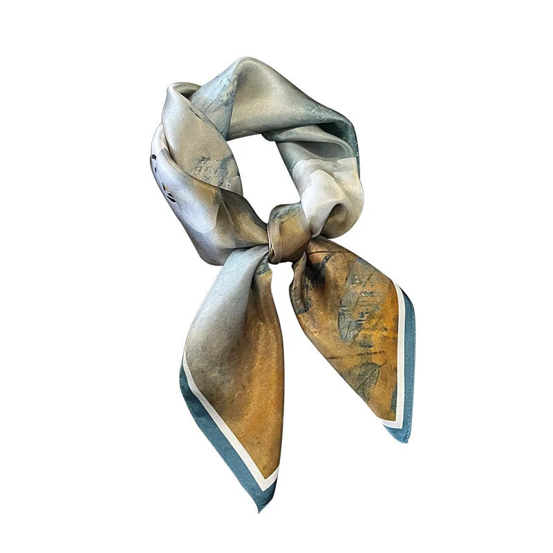 65 cm silk square scarf