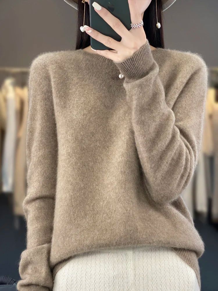 Women's merino crewneck
