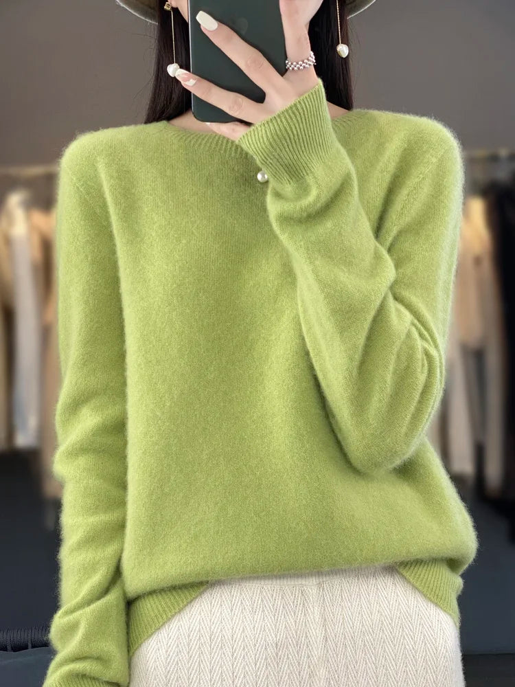 Women's merino crewneck