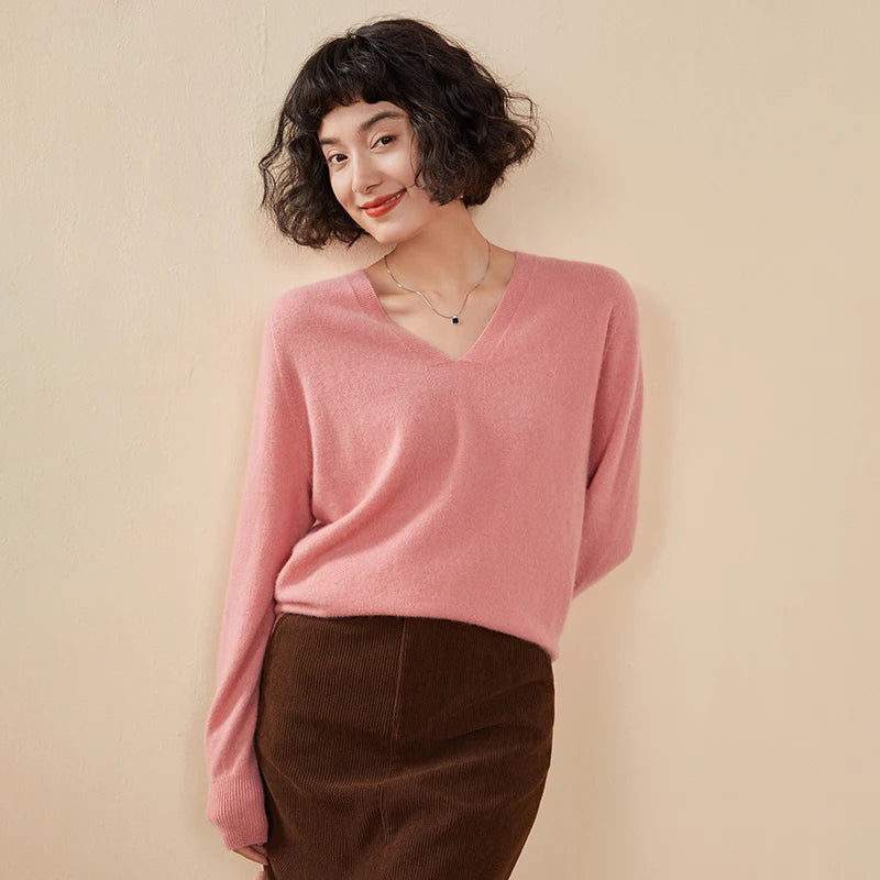Relaxed Cashmere V-Neck