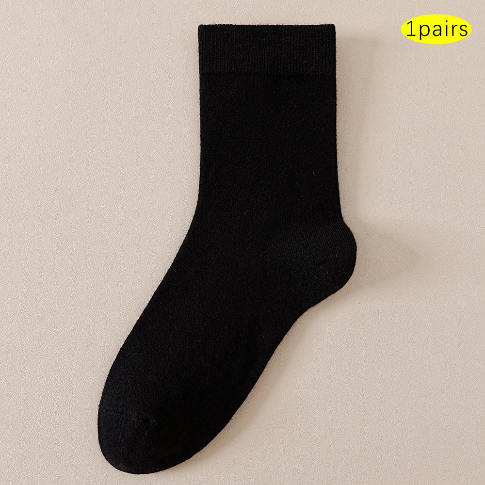 3 pairs merino crew socks