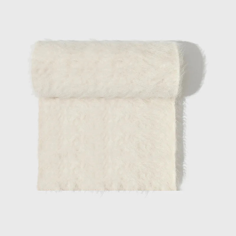 Brushed alpaca scarf