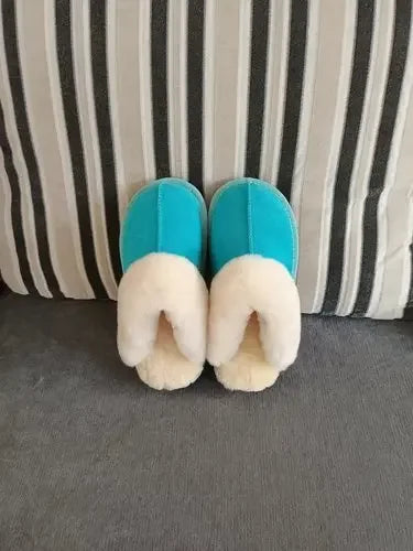 Sheepskin shearling slippers