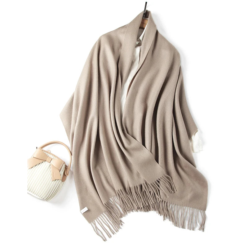 Merino wool wrap scarf