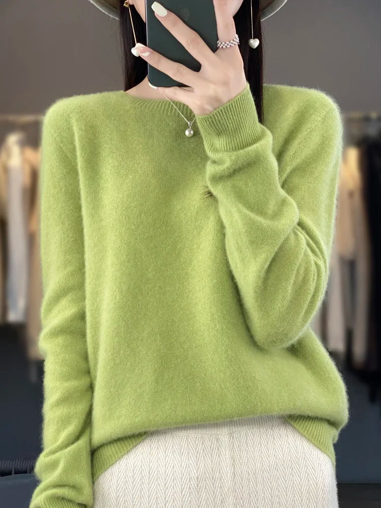 Women's merino crewneck