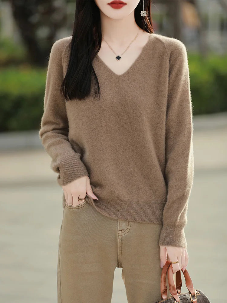 Relaxed Merino V-Neck