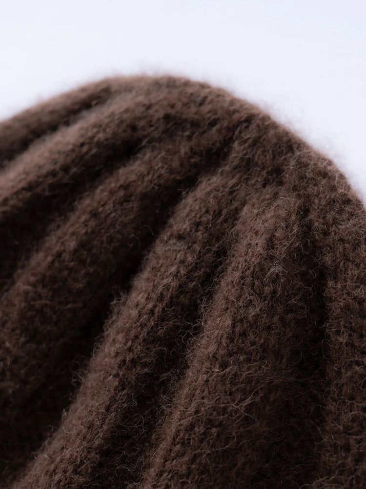 Alpaca ribbed beanie