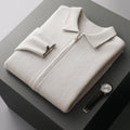 Men's cashmere full-zip cardigan